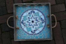 mozaiek dienblad mandala